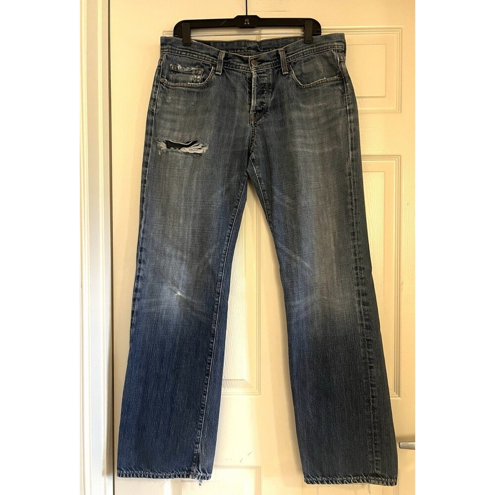 VTG Citizens of Humanity Evans 606 Jeans Mens 34x33 Button Relaxed Distressed